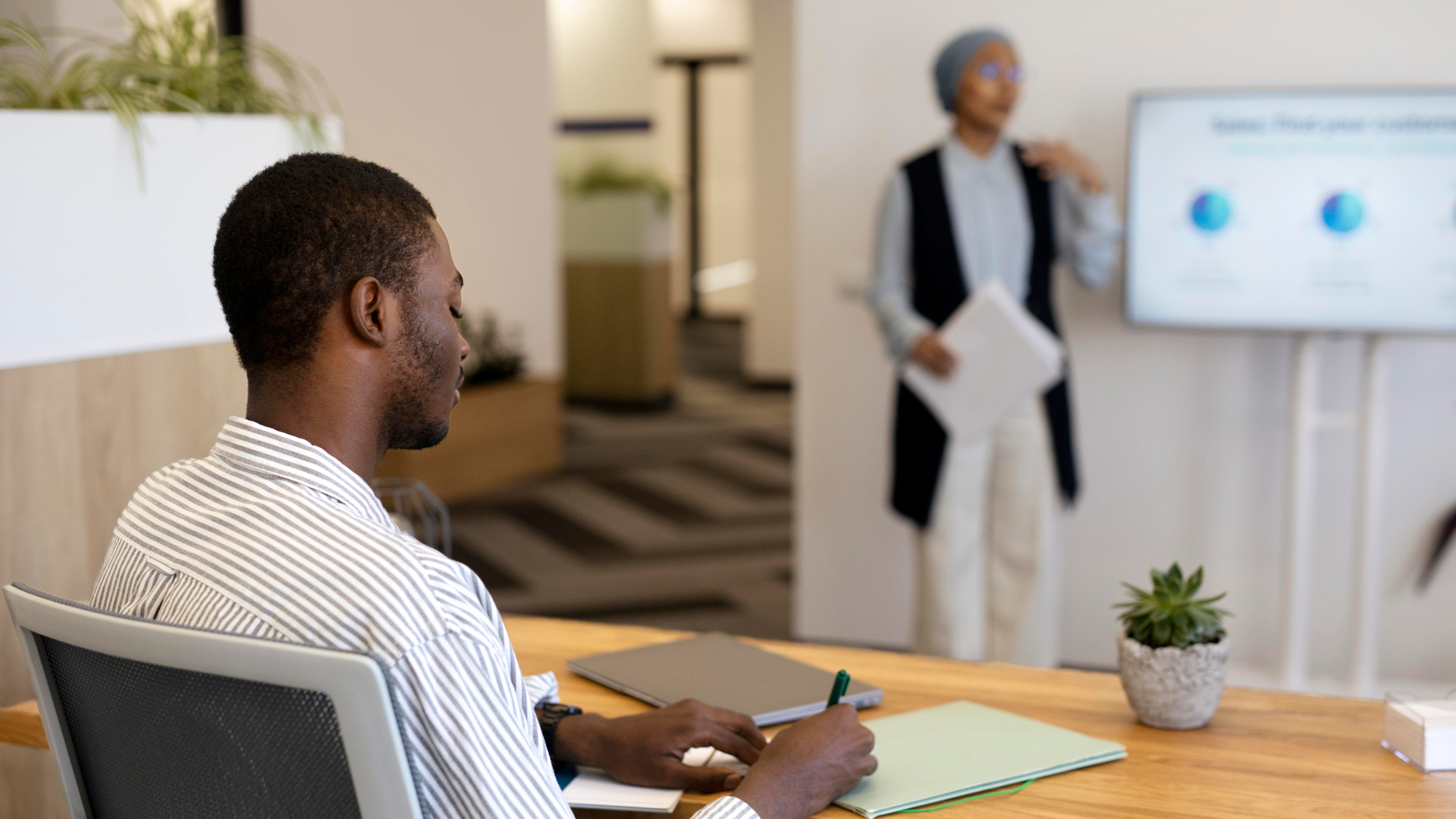 Professional working